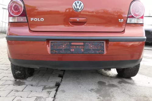 VW Polo 9N 9N3 Stoßstange Heckstoßstange hinten orange LA2W PDC (154007)