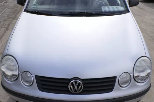 VW Polo 9N Motorhaube Klappe vorne silber grau LA7W reflexsilber bisca.Bj.2004 K (154797)