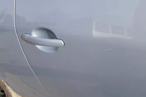 VW Lupo 6E 3L FSI Tür vorne rechts Beifahrertür grau blau LR7V (mechanis Fenster (154833)