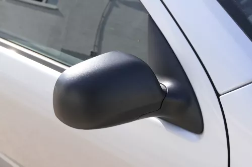 Skoda Fabia 6Y mechanischer Spiegel Außenspiegel rechts schwarz Glas (155357)