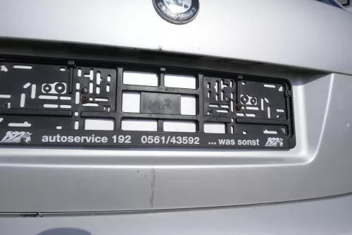 Skoda Fabia 6Y6 Schrägheck Heckklappe Kofferraumklappe hinten grau silber LF7T (155359)