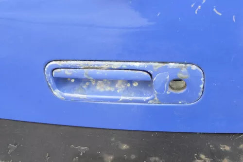VW Golf 4 Limousine Heckklappe Kofferraumklappe Klappe hinten blau LW5Z - Delle (155572)