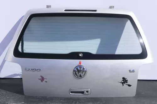 VW Lupo 6X Heckklappe Klappe Kofferraumklappe Scheibe silber LR7X (155579)