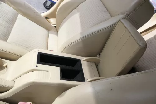 VW Passat 3BG  Mittelarmlehne Armlehne Fach Lehne Mittelkonsole Leder sonnebeige (155879)