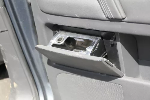 VW Touareg 7L Türverkleidung Verkleidung Tür Leder hinten rechts anthrazit NUQ  (156028)