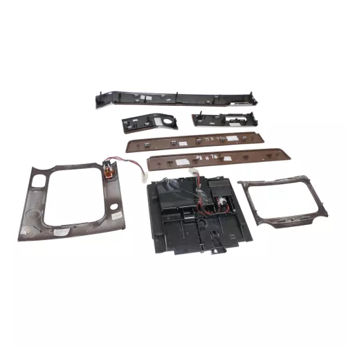 VW Touareg 7L Aschenbecher Mitteltunnel Tunnel Holz Dekor Wurzelnuss Abdeckung T (156036)