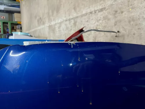 VW Passat 3C Motorhaube Klappe vorne vorn Haube blau LC5E cobaltblue  DELLE!!! (156240)