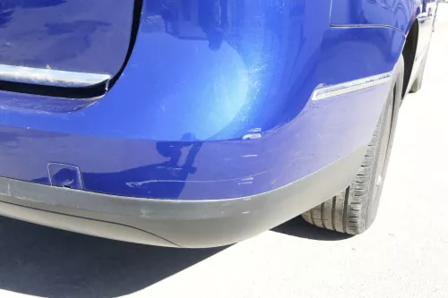 VW Passat 3C Kombi Stoßstange hinten Heckstoßstange Stoßfänger blau LC5E (156249)