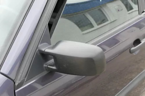 VW Passat 3A 35i elektrischer Spiegel Außenspiegel links + Glas schwarz matt (156508)