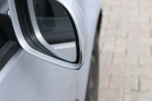 VW Golf 4 Bora manueller Spiegel rechts Außenspiegel silber grau LB7Z Glas (156541)