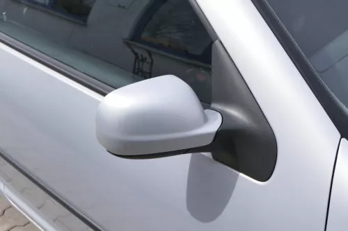VW Golf 4 Bora manueller Spiegel rechts Außenspiegel silber grau LB7Z Glas (156541)