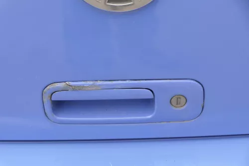 VW Lupo 6X Heckklappe Klappe Kofferraumklappe Scheibe blau LR5A ohne Anbaut (156889)