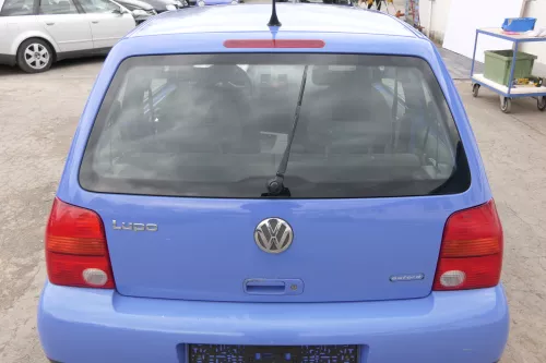 VW Lupo 6X Heckklappe Klappe Kofferraumklappe Scheibe blau LR5A ohne Anbaut (156889)