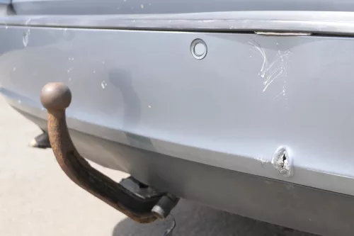 Skoda Octavia 1Z Combi Stoßstange hinten Heckstoßstange grau silber LF7U PDC (157062)
