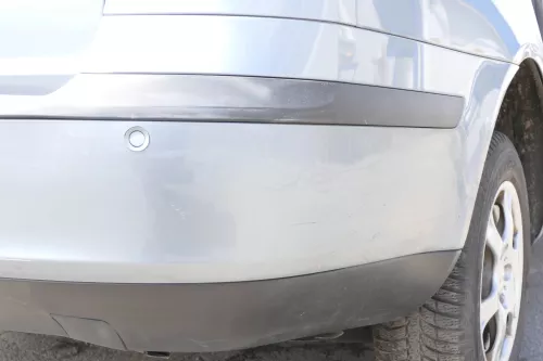Skoda Octavia 1Z Combi Stoßstange hinten Heckstoßstange grau silber LF7U PDC (157062)