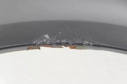 VW Passat 3BG Kotflügel vorne rechts schwarz LC9X (kein Blinkerloch) --- Rost (157388)