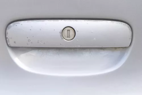 VW Polo 9N 9N3 Griff Heckkklappe Heckklappengriff silber LA7W