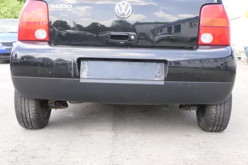 VW Lupo Stoßstange hinten Heckstoßstange Stoßfänger schwarz L041 uni (157426)