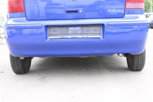VW Polo 6N2 Stoßstange hinten Heckstoßstange Stoßfänger blau LA5C surf (157474)