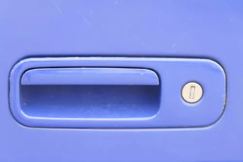 Polo 6N2 Heckklappe Klappe hinten Kofferraumklappe blau LA5C surfblue Scheibe (157475)