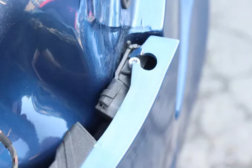 Audi A3 8P Stoßstange Stoßfänger hinten 4/5-Türer blau LZ5C AHK PDC (157962)