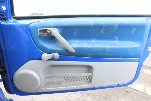 VW Lupo Arosa Türverkleidung Verkleidung Tür rechts oben + unten College blau (157976)