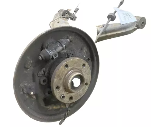 VW T4 Achse hinten rechts Hinterachse Achsschenkel Radlager Trommelbremse Bremse (158415)