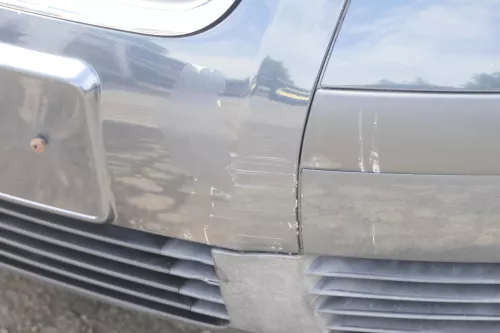 VW Passat 3BG Stoßstange vorne Frontstoßstange Stoßfänger grau blau LC5F (158591)