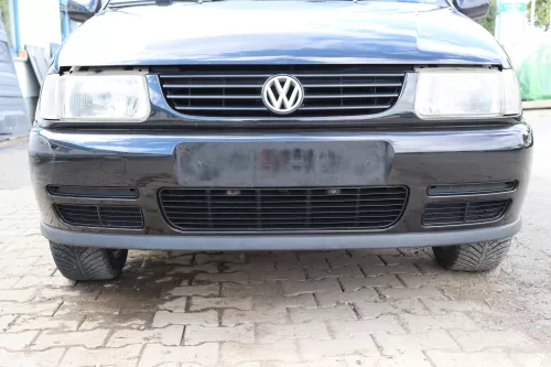 VW Polo 6N Kühlergrill Grillleiste vorne Leiste + Grill schwarz LC9Z blackmagic (158816)