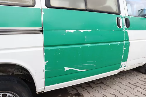 VW T4 Transporter Tür rechts Schiebetür mit Scheibe weiß Multivan Caravelle L902 (158850)