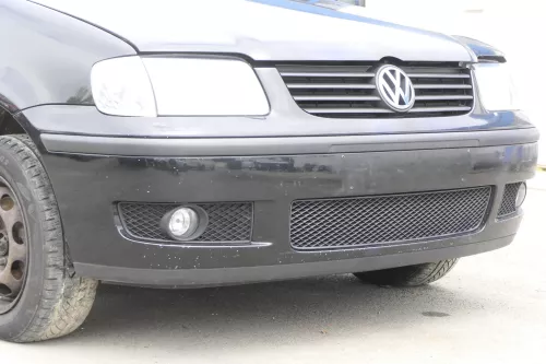 VW Polo 6N2 Stoßstange vorne Frontstoßstange Stoßfänger schwarz L041 +Grill (158923)