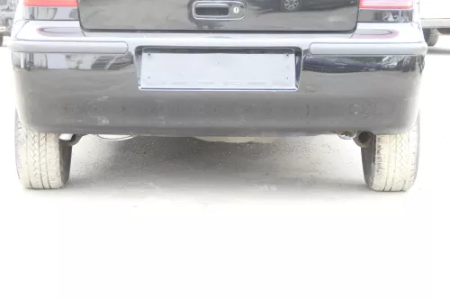 VW Polo 6N2 Stoßstange hinten Heckstoßstange Stoßfänger schwarz L041 (158927)