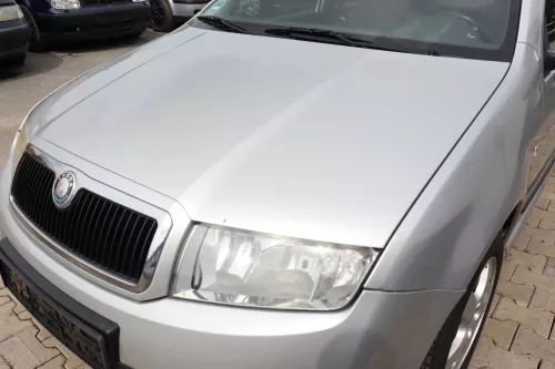 Skoda Fabia 6Y Motorhaube KLappe vorne silber grau LF7T OHNE Grill KEIN-GRILL (159093)