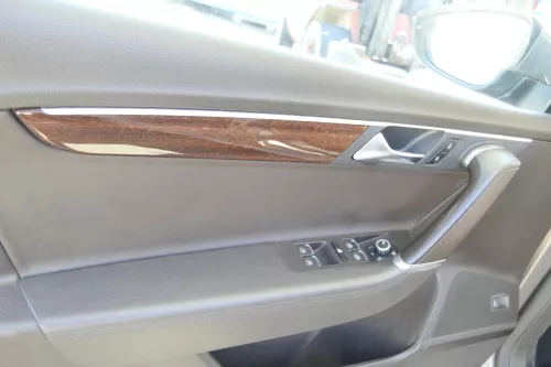 VW Passat 3C B7 Kombi 4x Türverkleidung Verkleidung Tür vorne hinten Leder braun (159213)