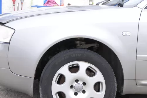 Audi A6 4B Facelift Kotflügel vorne links grau LY7Q aquablau (abca.Mitte 2002pa