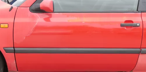 VW Golf 3 4 1E Cabrio Tür vorne links Fahrertür rot - ohne Anbauteile (159361)
