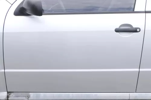 Fabia 6Y Kombi + Limousine Tür vorne links Fahrertür grau silber LF7T ohneAnbaut (159445)
