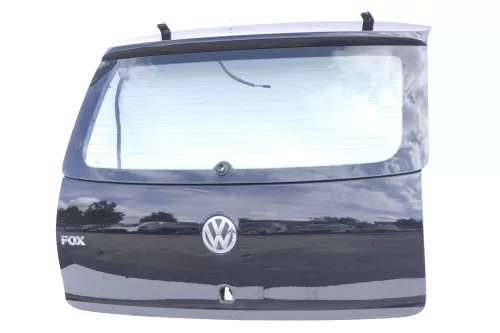 VW Fox 5Z Heckklappe Kofferraumklappe Klappe hinten + Scheibe schwarz L041 uni d (159474)
