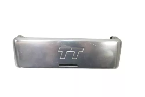 Audi TT 8N Blende für radio um MIttelkonsole Abdeckung Logo Zeichen Alu silber