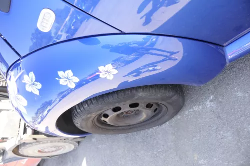 VW New Beetle 9C Kotflügel vorne links blau LA5W 1C0821103H (159680)