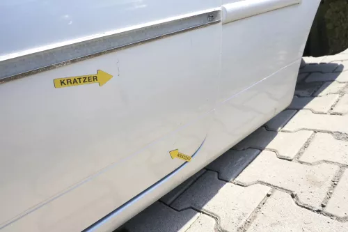 VW Lupo Seat Arosa Tür vorne links Fahrertür silber LA7W (mechanischer Fenster (159726)