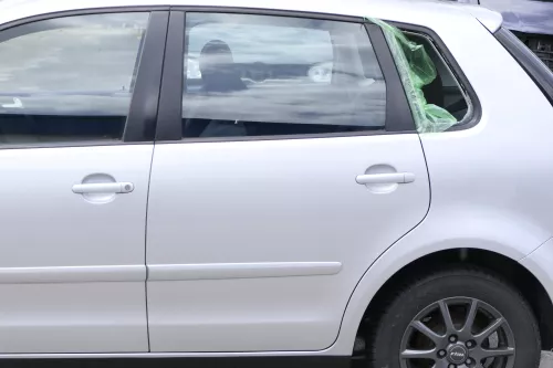 VW Polo 9N 9N3 Tür hinten links 4/5-Türer grau silber LA7W -ohne Anbauteile (159779)