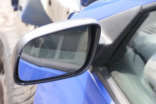 VW Golf 4 Bora 1J manueller Spiegel vorne links Außenspiegel Schwarz  (159928)