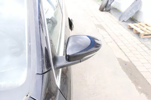 Passat 3C B7 elektrischer Spiegel Außenspiegel links Glas schwarz LC9X (159948)