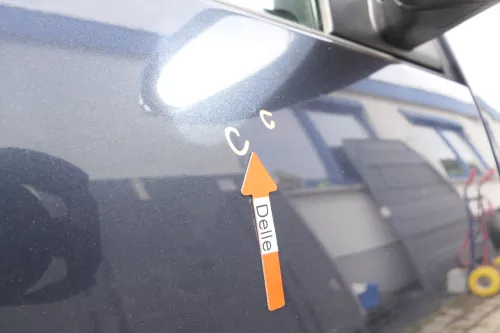 VW Golf 5 V 1K Tür vorne rechts Beifahrertür 4/5-Türer blau grau LC5F TÜRBLATT  (160120)