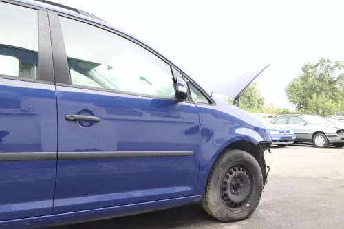 VW Touran 1T3 1T Tür vorne rechts Beifahrertür blau LL5M indienb ohne Anbauteile (160218)