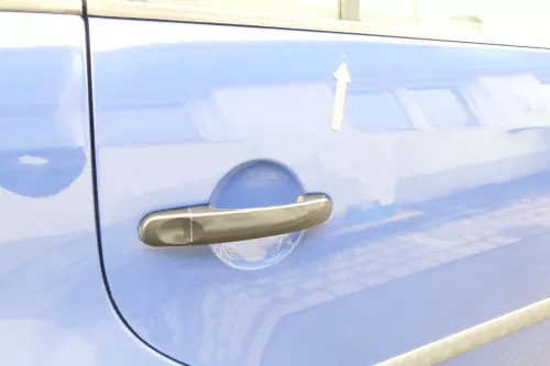 VW Touran 1T3 1T Tür hinten rechts Beifahrerseite blau LL5M - ohne Anbauteile (160219)