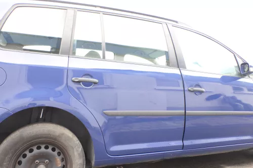 VW Touran 1T3 1T Tür hinten rechts Beifahrerseite blau LL5M - ohne Anbauteile (160219)