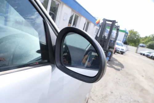 Seat Ibiza 6L elektrischer beheizter Spiegel Außenspiegel rechts schwarz matt (160246)