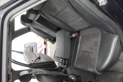 Audi A4 B6 B7 8E Avant Sitz Rückbank Rücksitzbank hinten Leder schwarz Alcantara (160417)